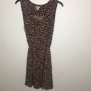 Lucky brand cheetah print dress size large